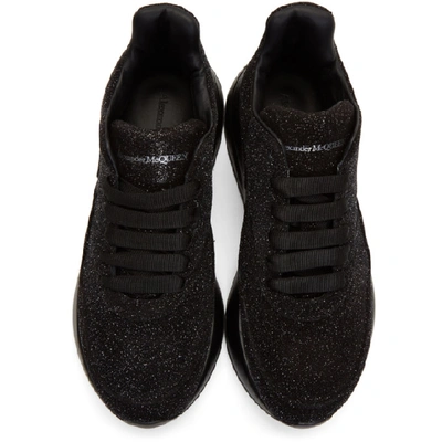 Shop Alexander Mcqueen Black Galaxy Oversized Runner Sneakers