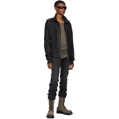 Shop Rick Owens Brown Army Boots In 34 Dust