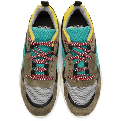Shop Moncler Multicolor Calum Sneakers