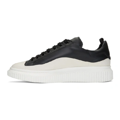 Shop Officine Creative Black And White Krace 8 Sneakers In F.do Biano