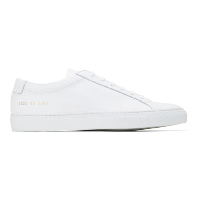 Shop Common Projects White Achilles Low Sneakers