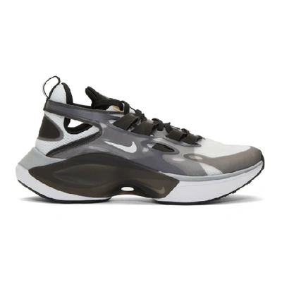 Shop Nike Grey And White Signal D/ms/x Sneakers In 002blkwhtgr