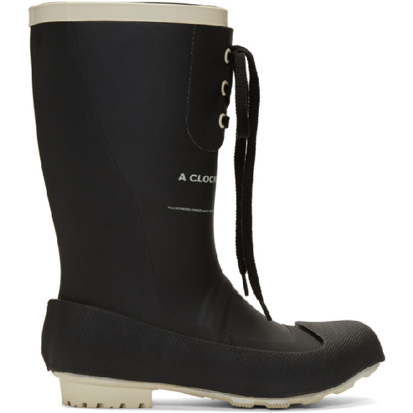 rubber boots lace up