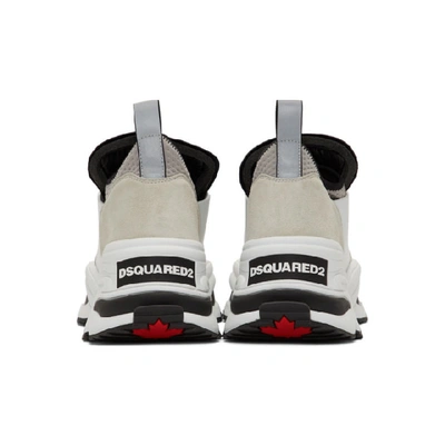 Shop Dsquared2 White Rolling Giant Sneakers