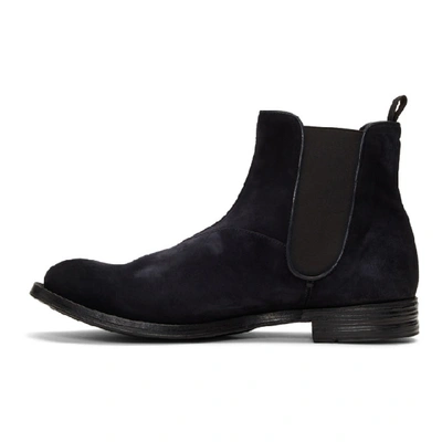 Shop Officine Creative Navy Anatomia 14 Chelsea Boots In Sirena Navy