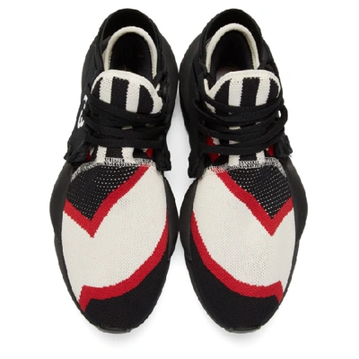 Shop Y-3 Multicolor Kaiwa Knit Sneakers In Blkofwhred