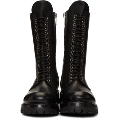 Shop Rick Owens Black Army Boots