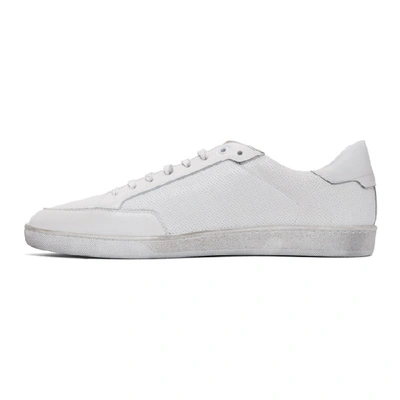 Shop Saint Laurent White Sl/10 Sneakers