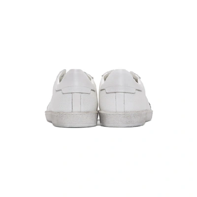 Shop Saint Laurent White Sl/10 Sneakers