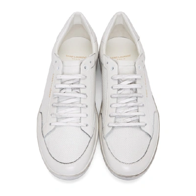 Shop Saint Laurent White Sl/10 Sneakers