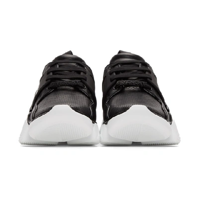 Shop Givenchy Black And White Basse Jaw Sneakers In 001-blk