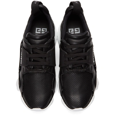 Shop Givenchy Black And White Basse Jaw Sneakers In 001-blk