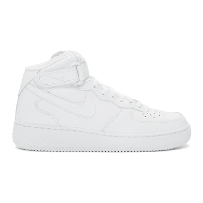 Shop Nike White Air Force 1 '07 Mid Sneakers