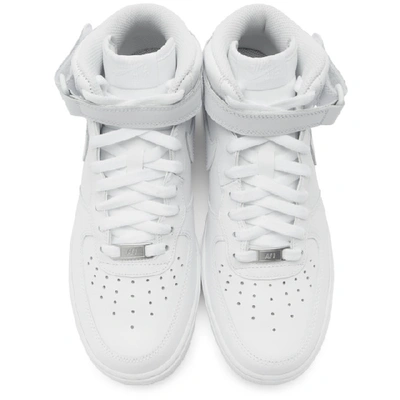 Shop Nike White Air Force 1 '07 Mid Trainers