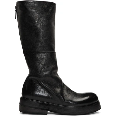 Shop Marsèll Marsell Black Zuccolona Stivale Boots In N1 6766 Blk