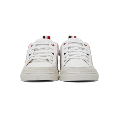 Shop Thom Browne Multicolor Leather Cupsole Sneakers In 100 White