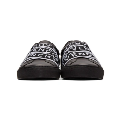 Shop Givenchy Black 4g Webbing Urban Street Sneakers In 001-blk