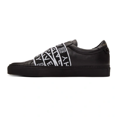 Shop Givenchy Black 4g Webbing Urban Street Sneakers In 001-blk