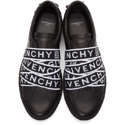 Shop Givenchy Black 4g Webbing Urban Street Sneakers In 001-blk