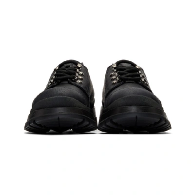 Shop Prada Black Cap Toe Derbys