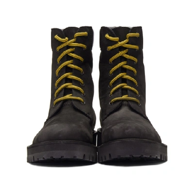 Shop Vetements Black Trucker Boots