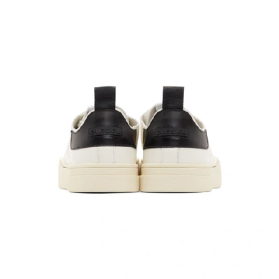 Shop Diesel White And Black S-clever Ls Low Sneakers In H6792 Wtblk