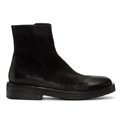 Shop Marsèll Marsell Black Suede Listone Boots