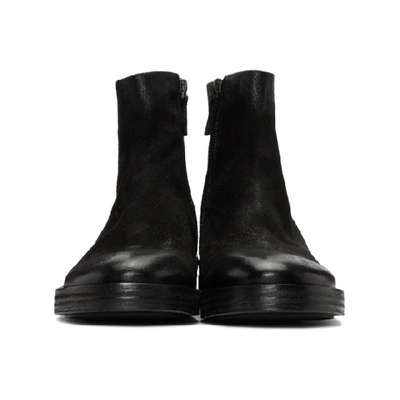 Shop Marsèll Marsell Black Suede Listone Boots