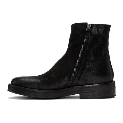 Shop Marsèll Marsell Black Suede Listone Boots