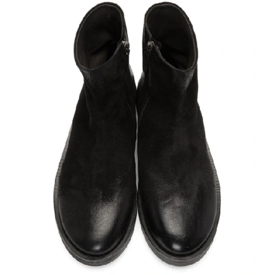 Shop Marsèll Marsell Black Suede Listone Boots