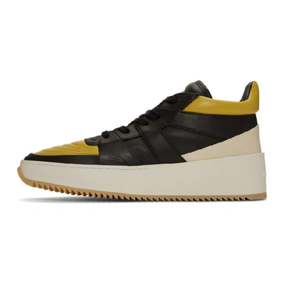 Shop Fear Of God Yellow & Black Basketball Mid-top Sneakers In 963 Ylw/blk