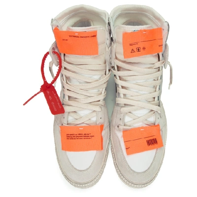 OFF-WHITE 白色 AND 绿色 OFF-COURT 3.0 亮片运动鞋