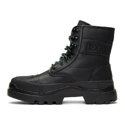 Shop Diesel Black D-vaiont Dbb Ii Boots In T8013 Black