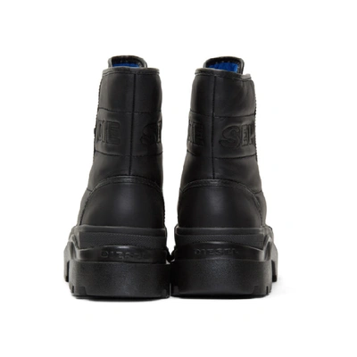 Shop Diesel Black D-vaiont Dbb Ii Boots In T8013 Black