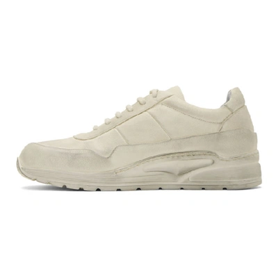 Shop Common Projects White Leather Cross Trainer Sneakers In 7547 Drtwht