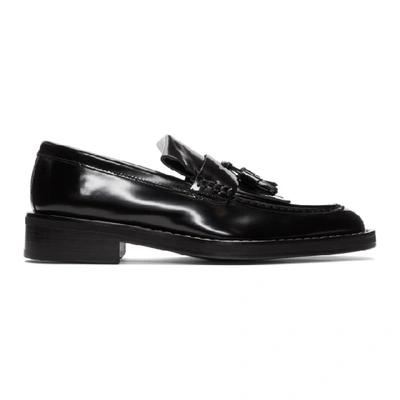 Shop Ami Alexandre Mattiussi Black Spazzo Moccassin Loafers In 001 Noir