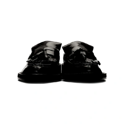 Shop Ami Alexandre Mattiussi Black Spazzo Moccassin Loafers In 001 Noir