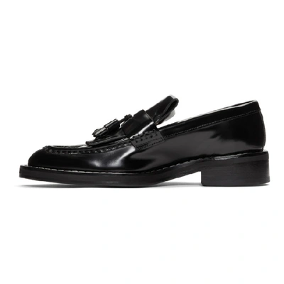 Shop Ami Alexandre Mattiussi Black Spazzo Moccassin Loafers In 001 Noir
