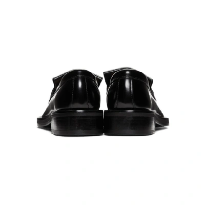 Shop Ami Alexandre Mattiussi Black Spazzo Moccassin Loafers In 001 Noir
