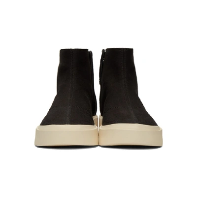 Shop Fear Of God Black Tear-away Moc Boots