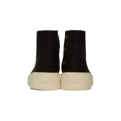 Shop Fear Of God Black Tear-away Moc Boots