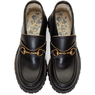 Shop Gucci Black Horsebit Boots In 1000 Black