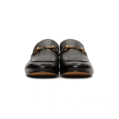 Shop Gucci Black Kings Slip-on Loafers In 1000 Black