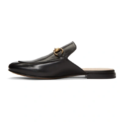 Shop Gucci Black Kings Slip-on Loafers In 1000 Black