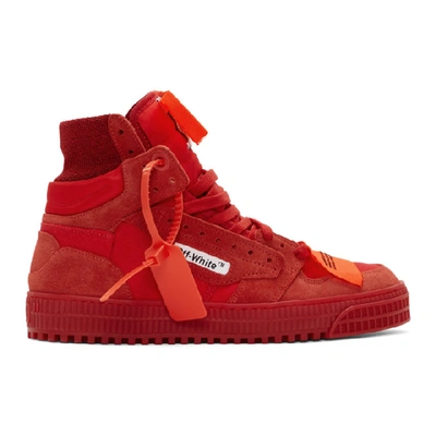 Shop Off-white Red Off Court Sneakers In 2000 Rednoc