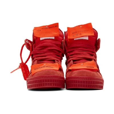 Shop Off-white Red Off Court Sneakers In 2000 Rednoc