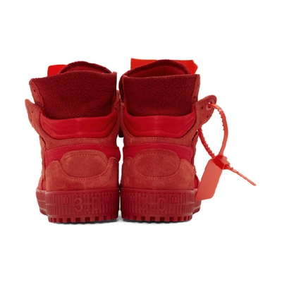 Shop Off-white Red Off Court Sneakers In 2000 Rednoc