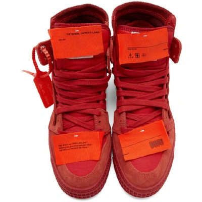 Shop Off-white Red Off Court Sneakers In 2000 Rednoc