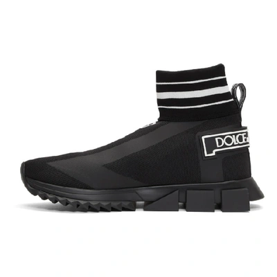 Shop Dolce & Gabbana Dolce And Gabbana Black Sorrento High-top Sneakers In 8b956 Nero