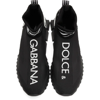 Shop Dolce & Gabbana Dolce And Gabbana Black Sorrento High-top Sneakers In 8b956 Nero